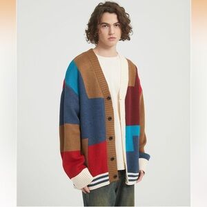 NWT Gurunvani Men’s Cardigan Sweater with Buttons XL